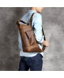 Casual Backpack - Men's Shoulder Bag Leather Cross-Body Handmade Chest Bag