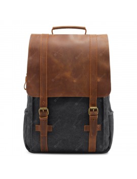 Retro Casual Canvas Backpack Laptop Shoulder Bag