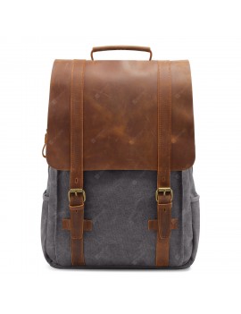 Retro Casual Canvas Backpack Laptop Shoulder Bag