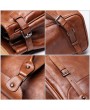 Casual Backpack - Shoulder Bag Men Hand-colored Vegetable Tanned Leather Female High-capacity Computer Backpack