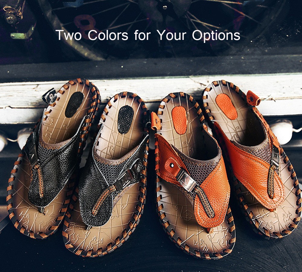 Summer Sandal Magazine Character Flops Beach Shoes Casual Beach Slippers Wading Shoes - Brown 40