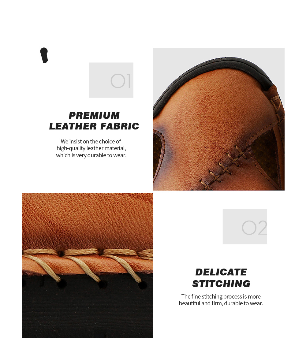 Premium Leather Fabric Delicate Stitching