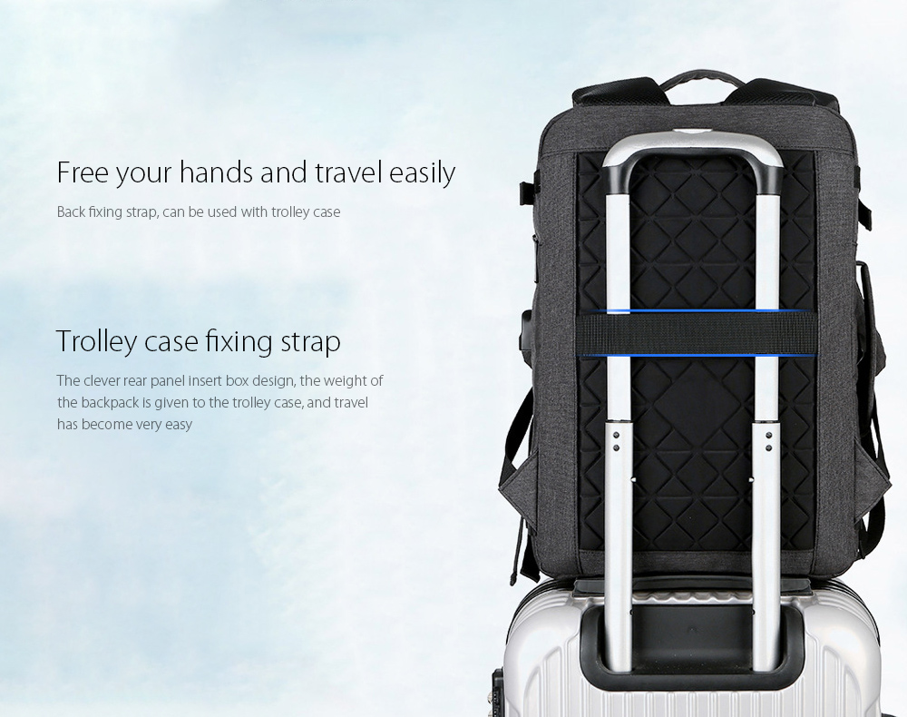 Men's Backpack Trolley case fixing strap