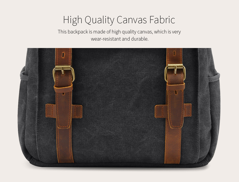 Retro Canvas Backpack Fabric